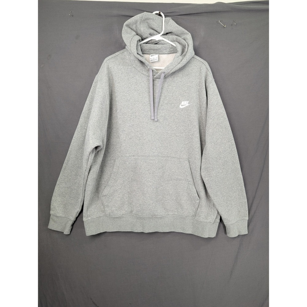 Nike Sportswear Club Fleece Hoodie Mens XXL Gray Pullover